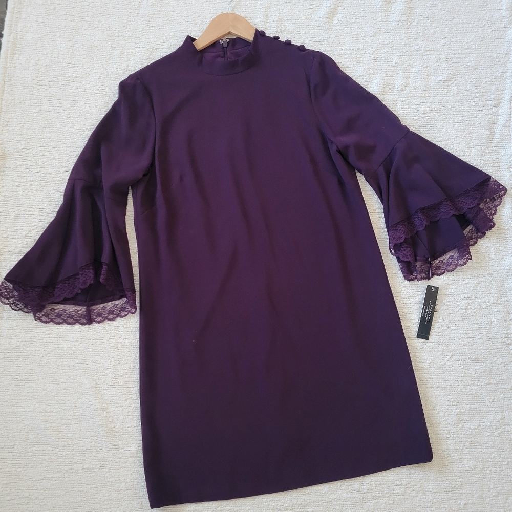 Tahari Bell Sleeve Dress
